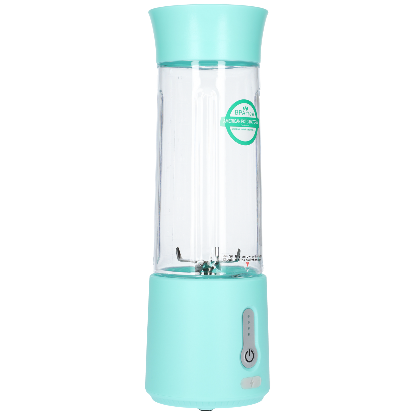 Smoothie Maker Blender To Go - USB-C Rechargeable - 500ml - Light Blue
