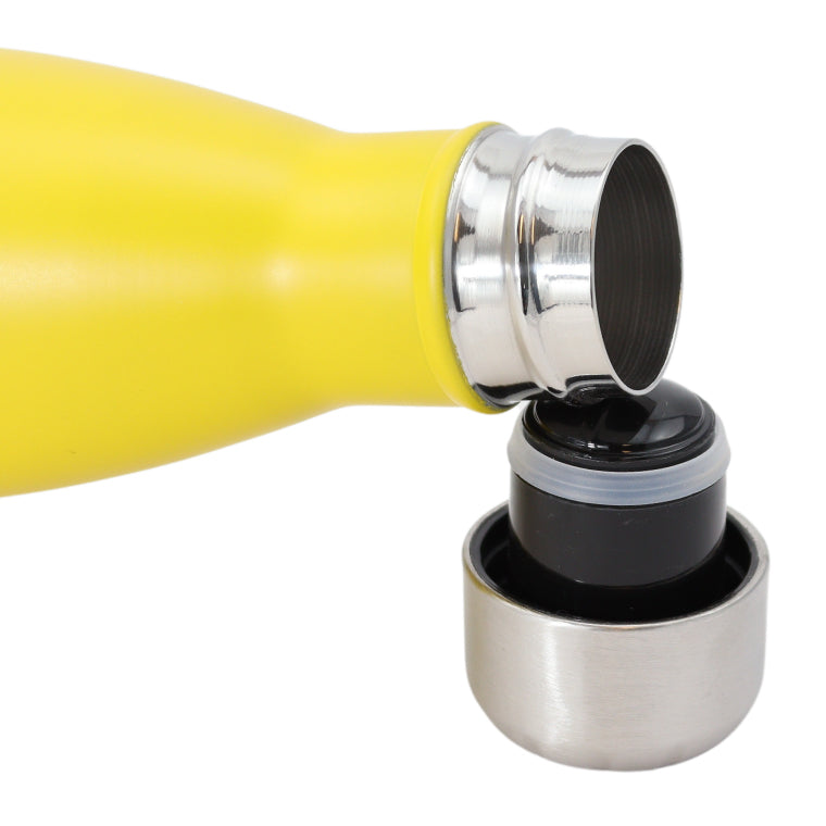 FBFS6, Thermosfles, Drinkfles, Waterfles - 500ml - Lemon Yellow - Mat Geel