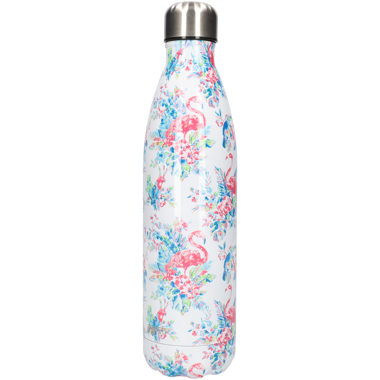 FBFS172 Thermosfles, Drinkfles, Waterfles - 750 ml - Dubbelwandig - met Flamingo Patroon