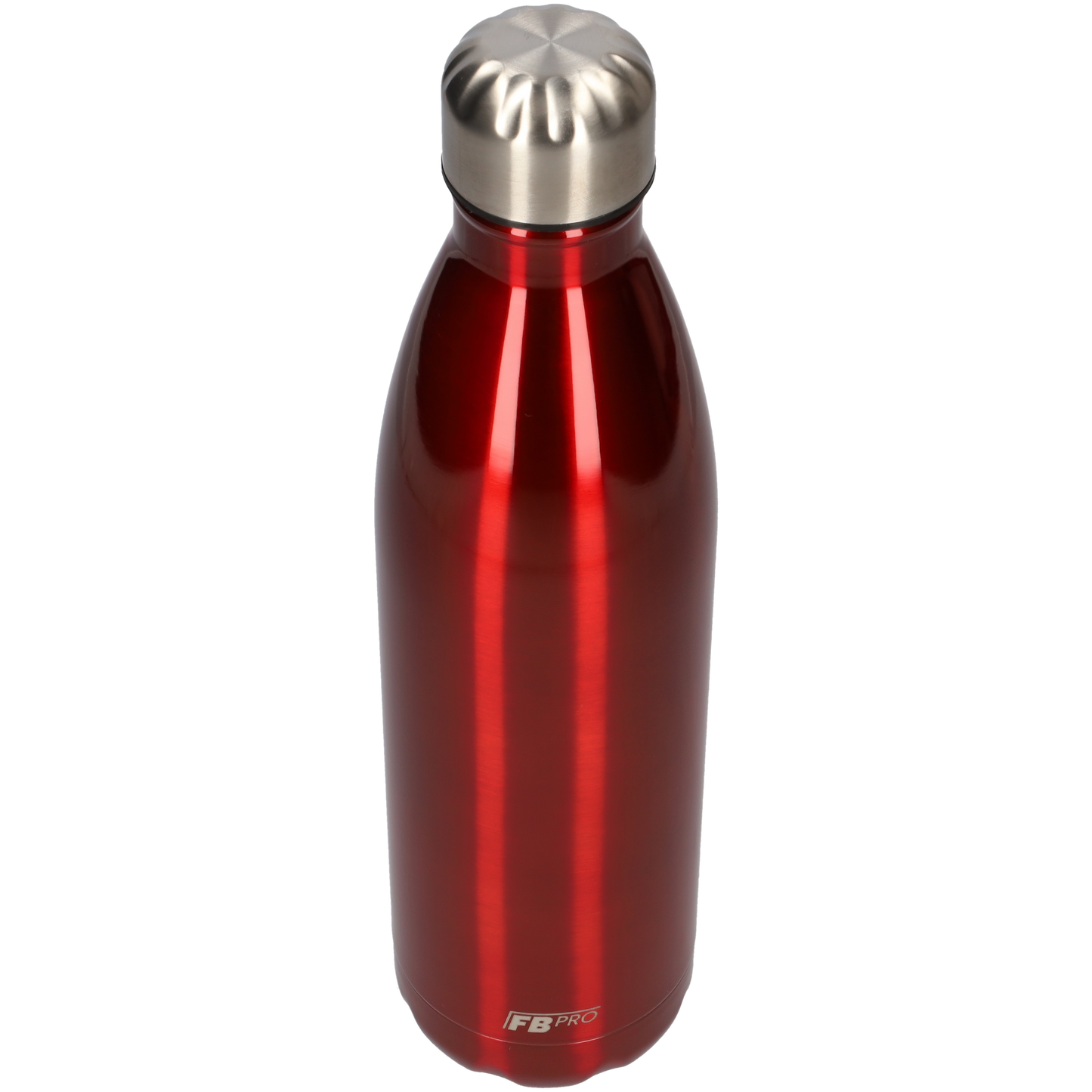 FBFS68 Thermosfles, Drinkfles, Waterfles - 750 ml - Dubbelwandig - Rood Metaal - Red Metal