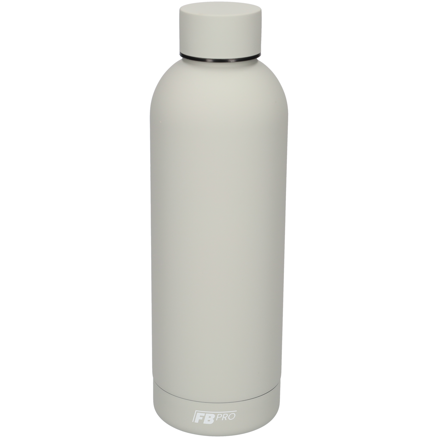 Drinkfles - Dubbelwandige waterfles - Thermosfles - RVS thermos fles - 500 ML - Grijs