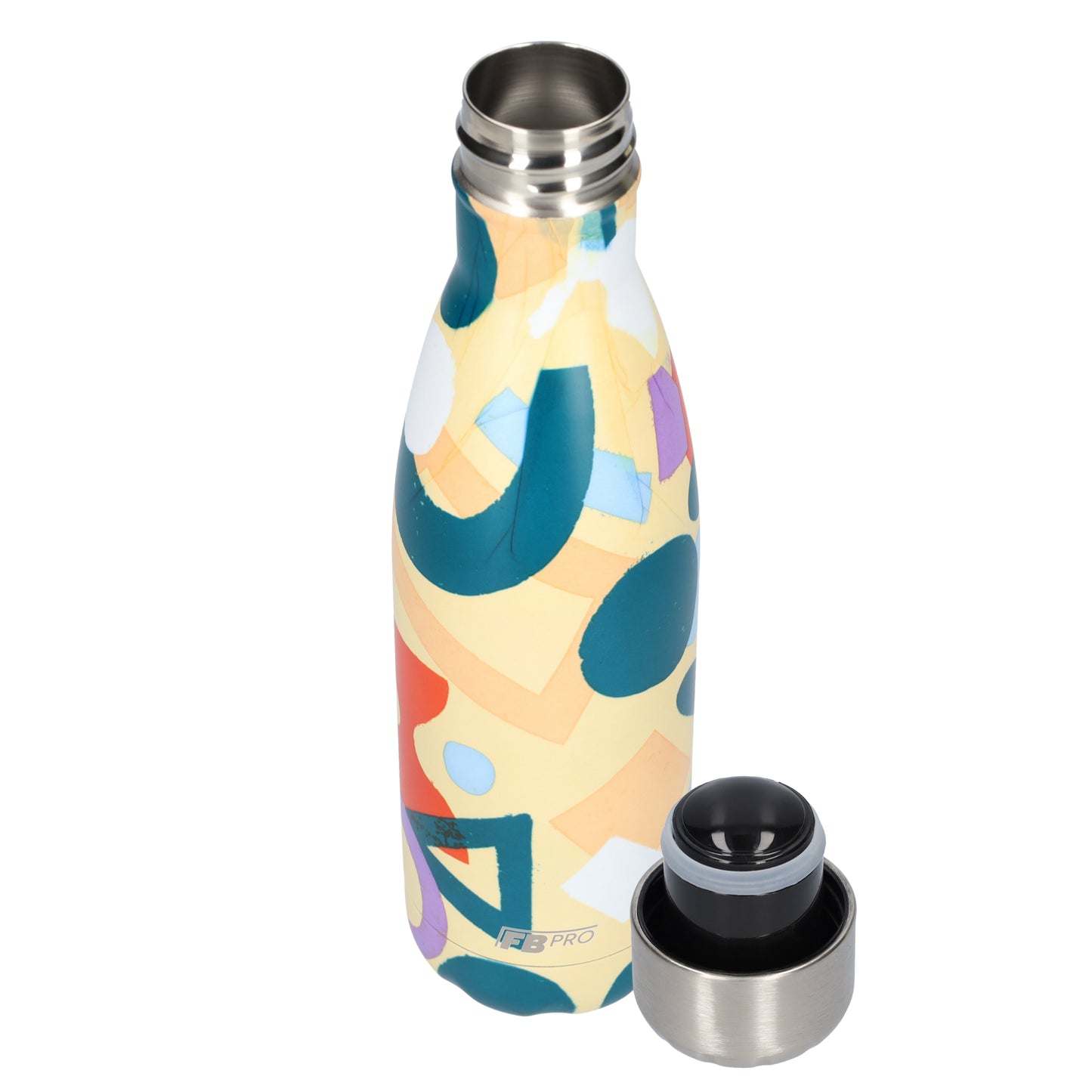 FBFS22, Thermos, Drinking Bottle, Water Bottle - 500ml - Geometric Banana - Geometric Banana