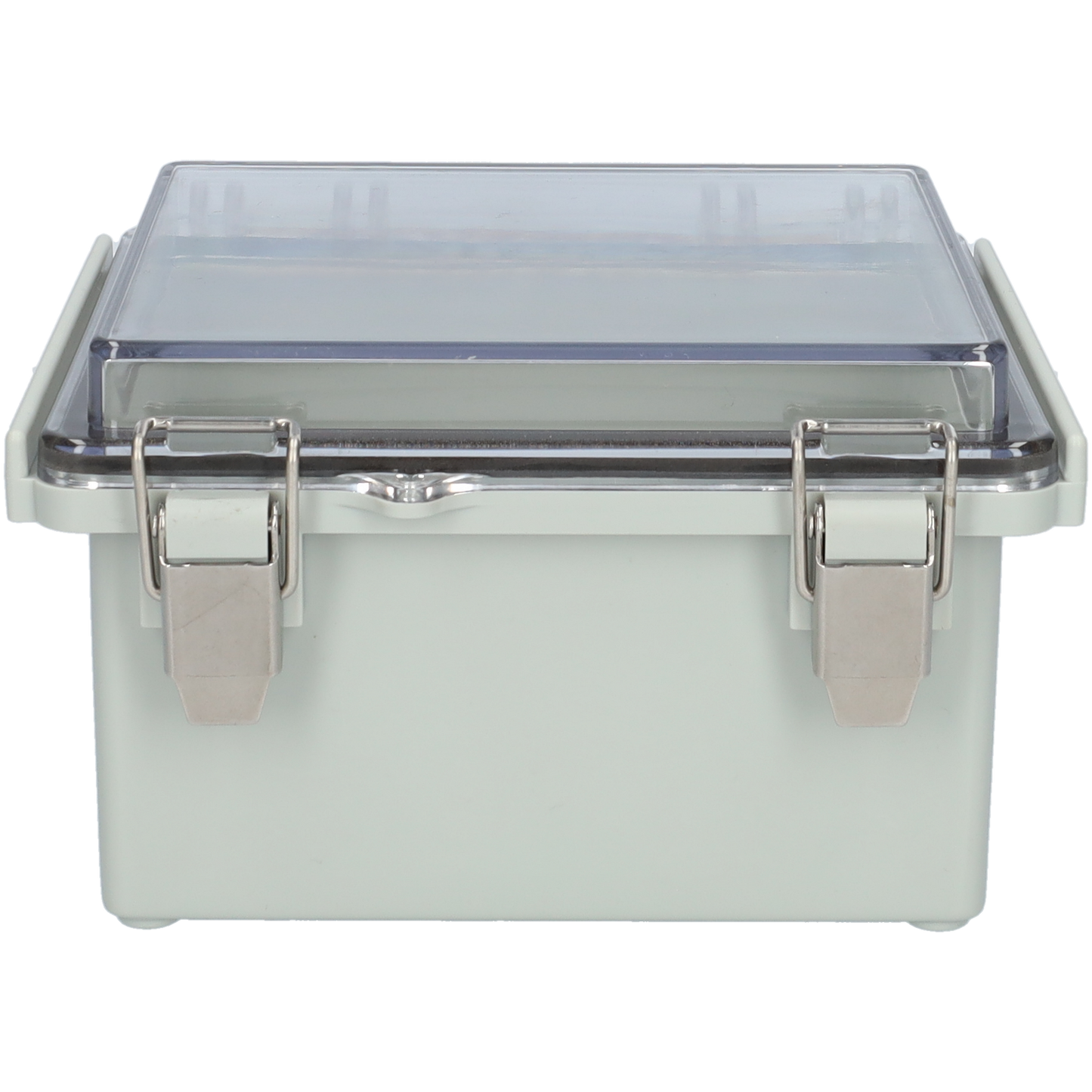 Industriële Kabelbox - Waterdichte en Stofdichte Kabeldoos - Lasdoos - Inbouwdoos Behuizing met Transparante Deksel - Schakelkast 157 x 170 x 93 mm - Grijs