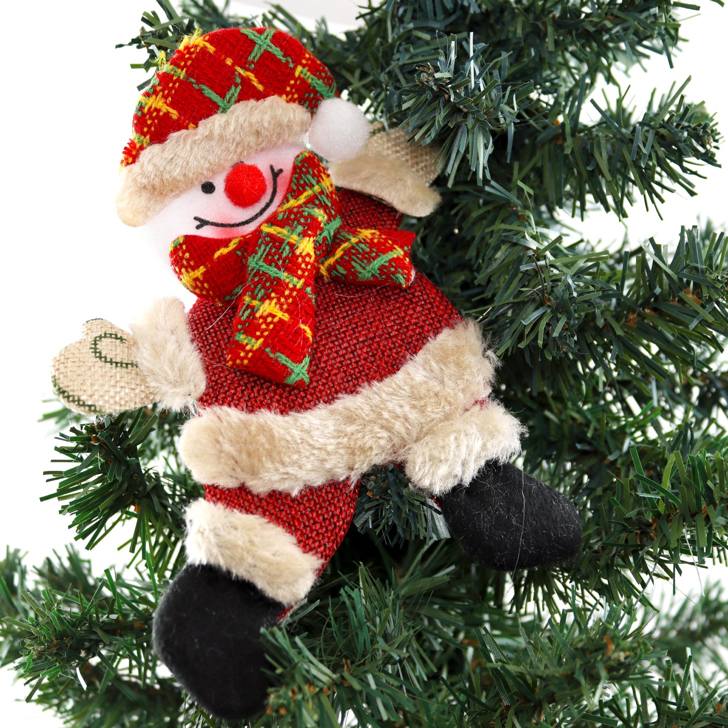 Schattige kerstpoppen set - Kerstman - Sneeuwman - Rendier - Beer - kerstversiering