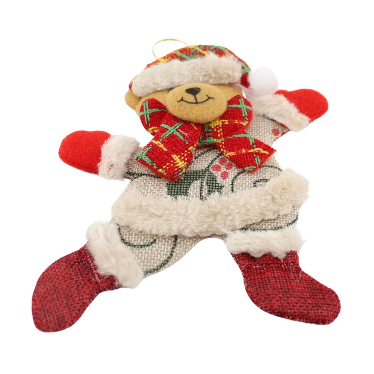 Schattige rendier en beer kerstpoppen - kerstpoppen set 4 stuks - kerstversiering