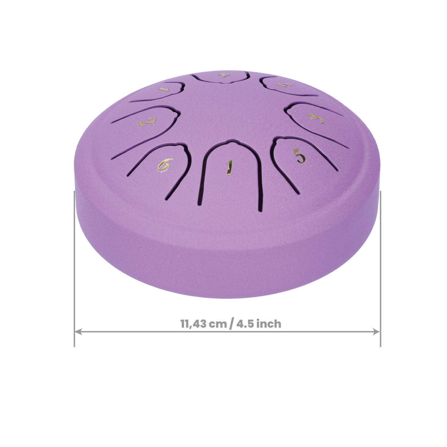 Handpan 4.5 inch, Singing Bowl - With Drumstick - Purple