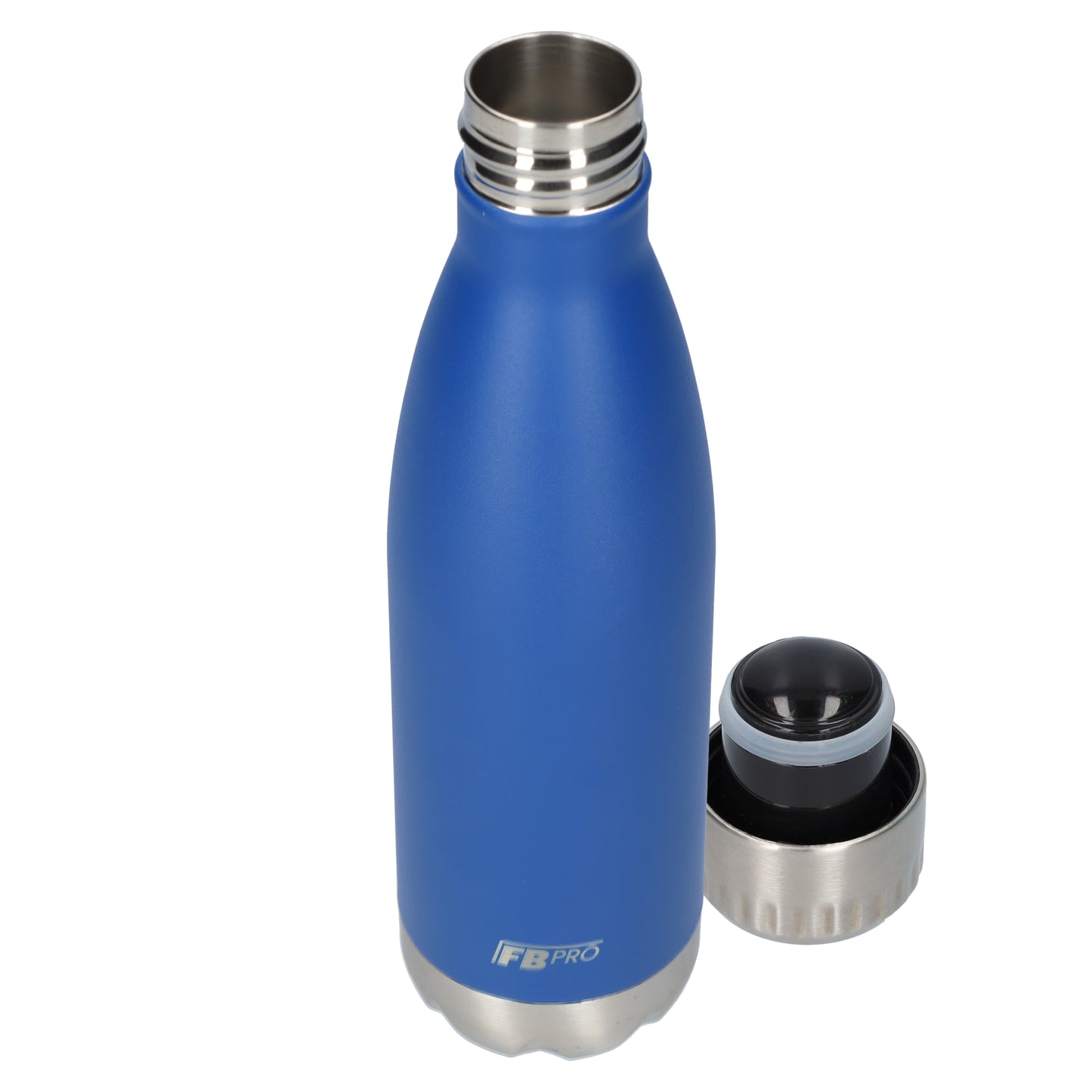 RVS Thermosfles - Waterfles - Drinkfles - Dubbelwandig - 500ML - Blauw - Navy