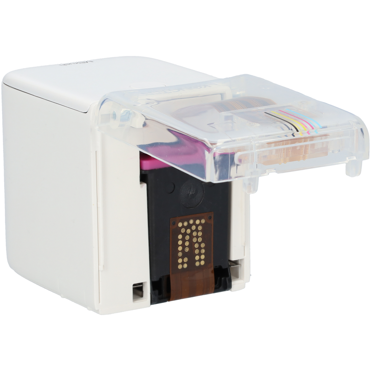 Mini ink printer - Pocket printer for stamping! - Color printer - USB-C rechargeable - Easy portable printer for stamps - White