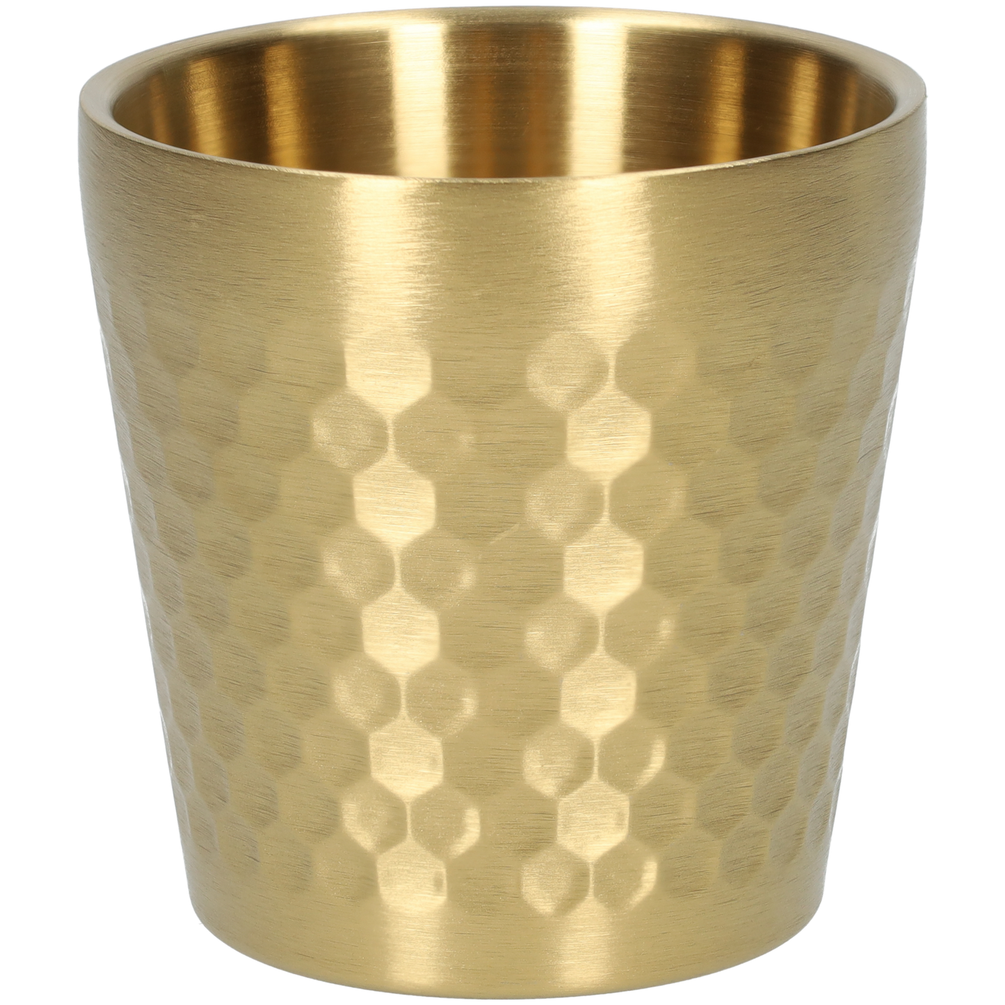 Stainless Steel Cups - Drinking Cups - Without Handle - Capacity 175ml - Gold