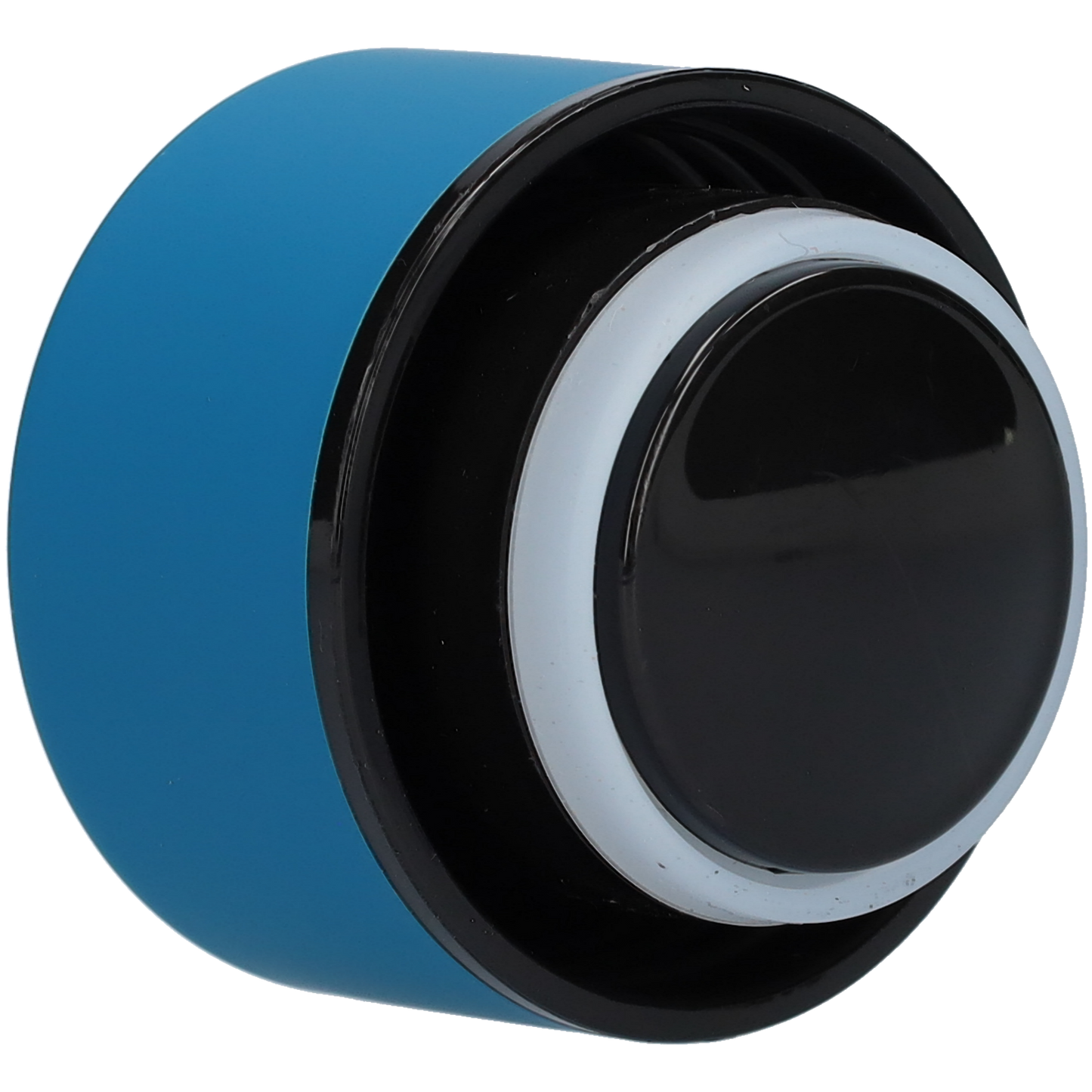 Thermosfles - Stevige RVS Thermoskan - Drinkfles met extra grip door het mat oppervlak! - Thermofles voor warme en koude dranken - Robuuste waterfles - 500ml - Mediterraans Blauw