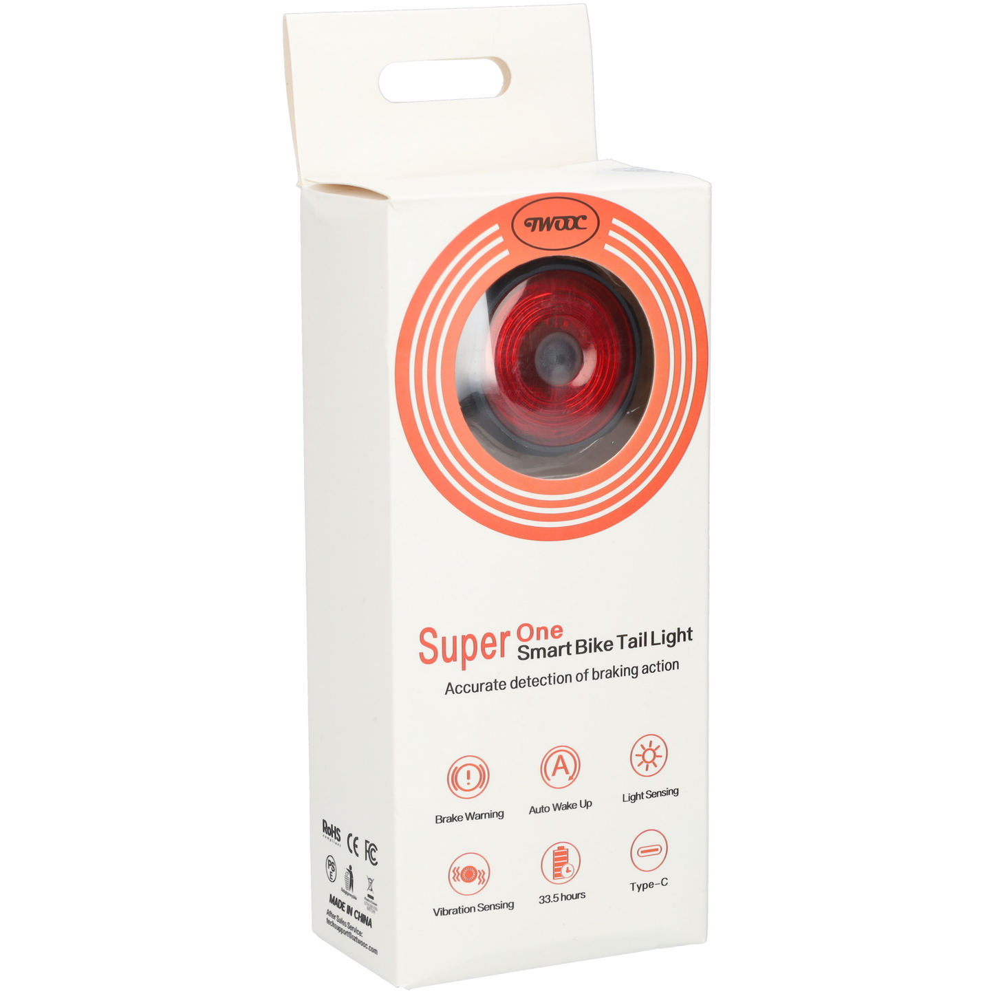 LED fietslamp - Achterlicht fiets - 33,5 uur per batterij - USB-C oplaadbaar - Zwart