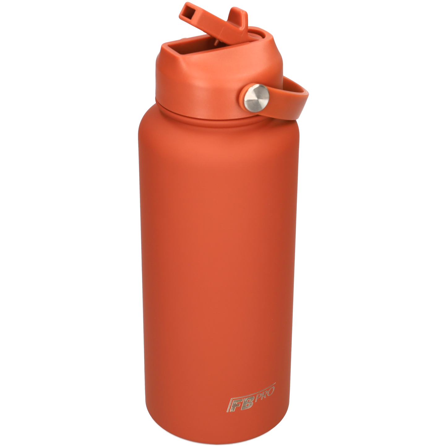 Thermos waterfles 1 liter - Isolerende Waterfles met Draaibare Drinktuit - Brick Red