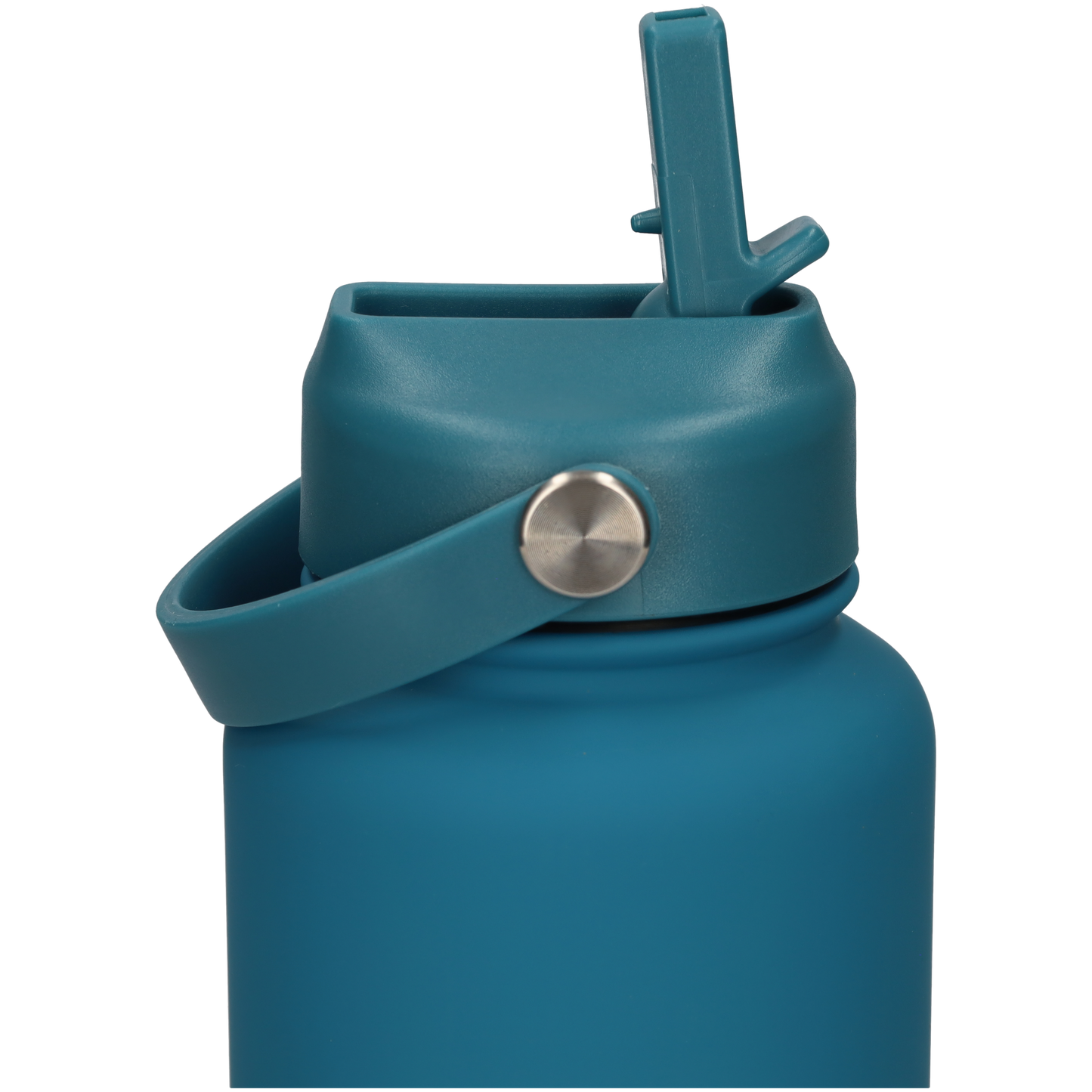 Thermos waterfles 1 liter - Isolerende Waterfles met Draaibare Drinktuit - Turquoise - Zee Blauw
