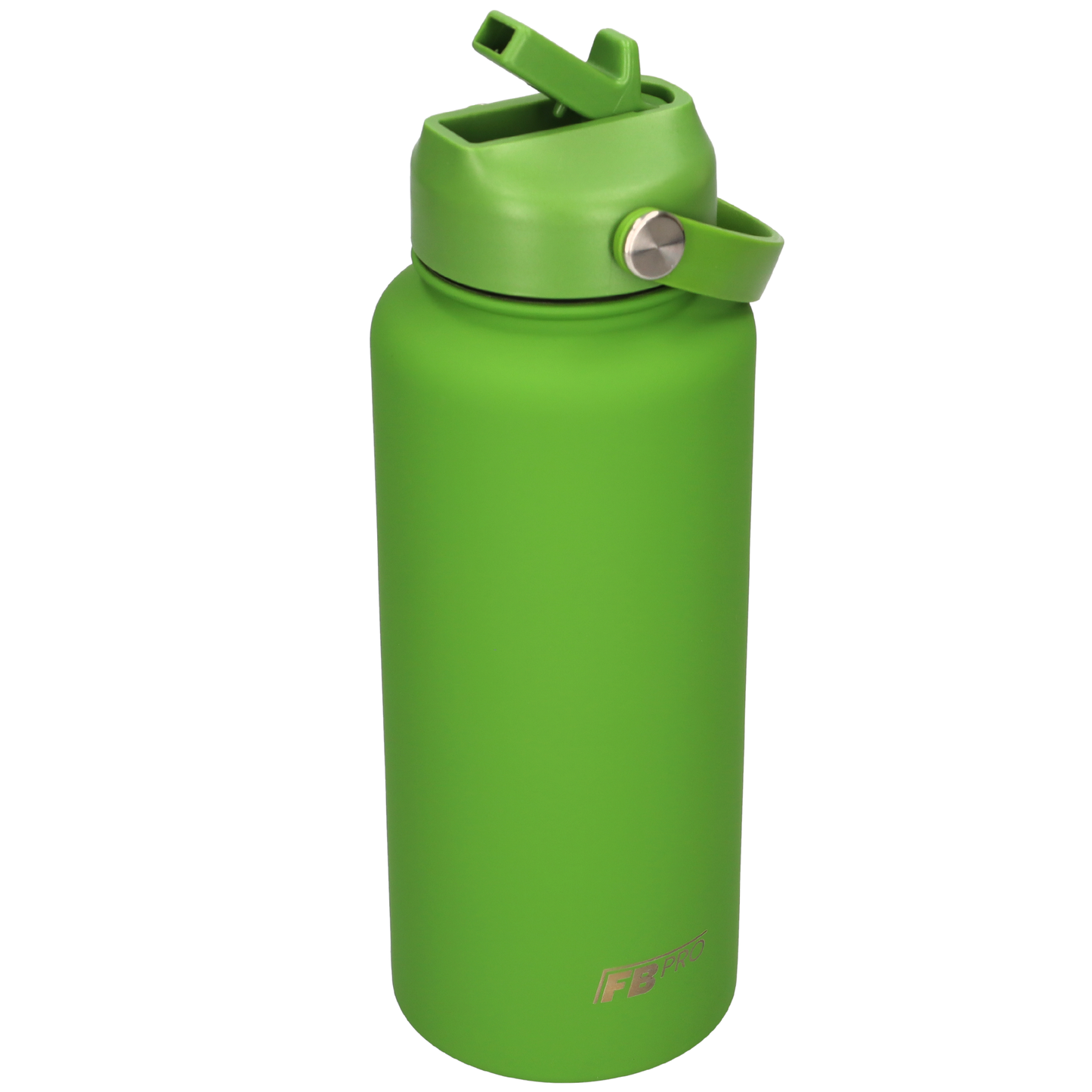 Thermos waterfles 1 liter - Isolerende Waterfles met Draaibare Drinktuit - Leaf green