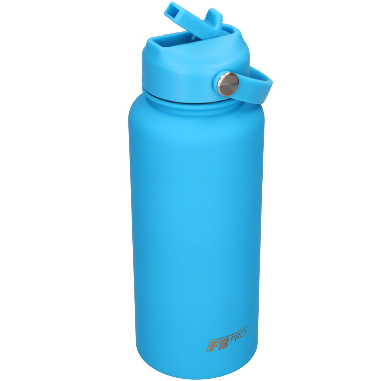 Thermos waterfles 1 liter - Isolerende Waterfles met Draaibare Drinktuit - Sea Blue - Zee Blauw