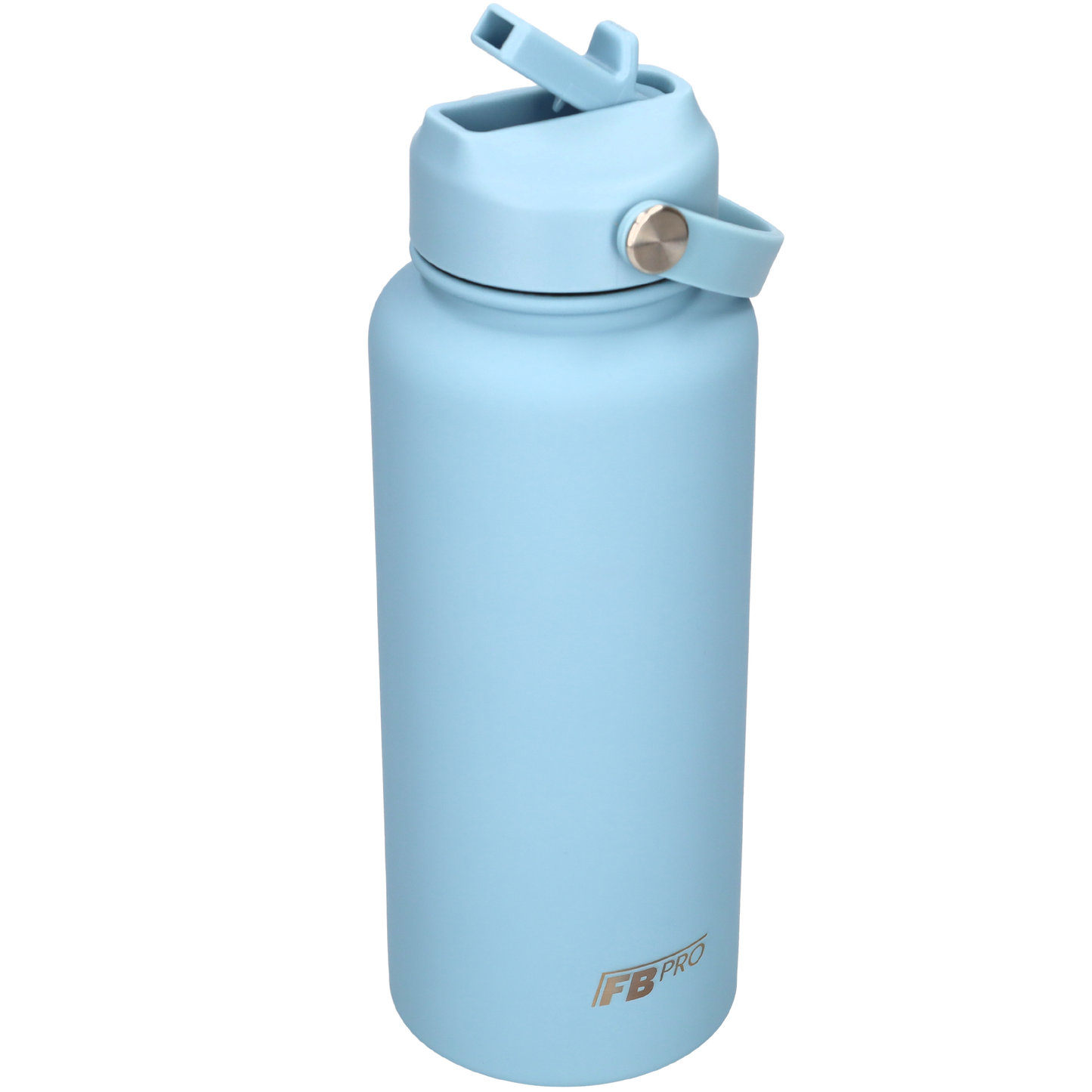 Thermos waterfles 1 liter - Isolerende Waterfles met Draaibare Drinktuit - Sky Blue
