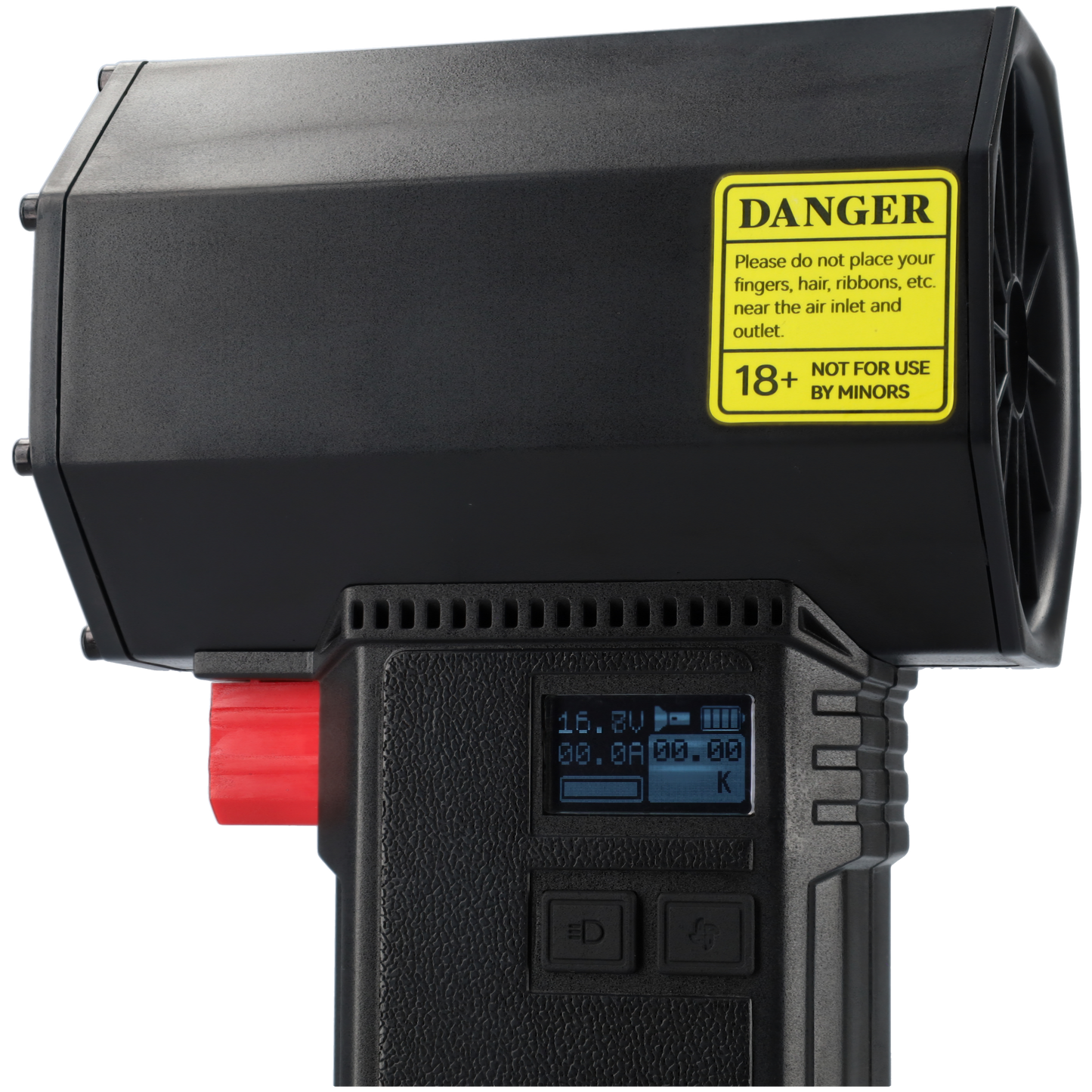 FBT1220 - Super sterke luchtblazer - Turbo fan - Luchtpistool, stofblazer, bladblazer - Zwart