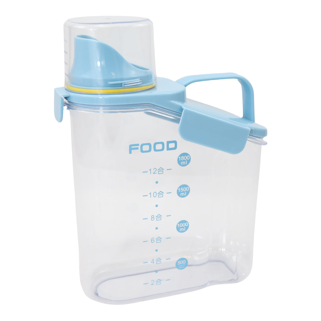 Voorraadpotten (3 stuks) met maatbeker in 3 kleuren! - Opslag container 2000ml