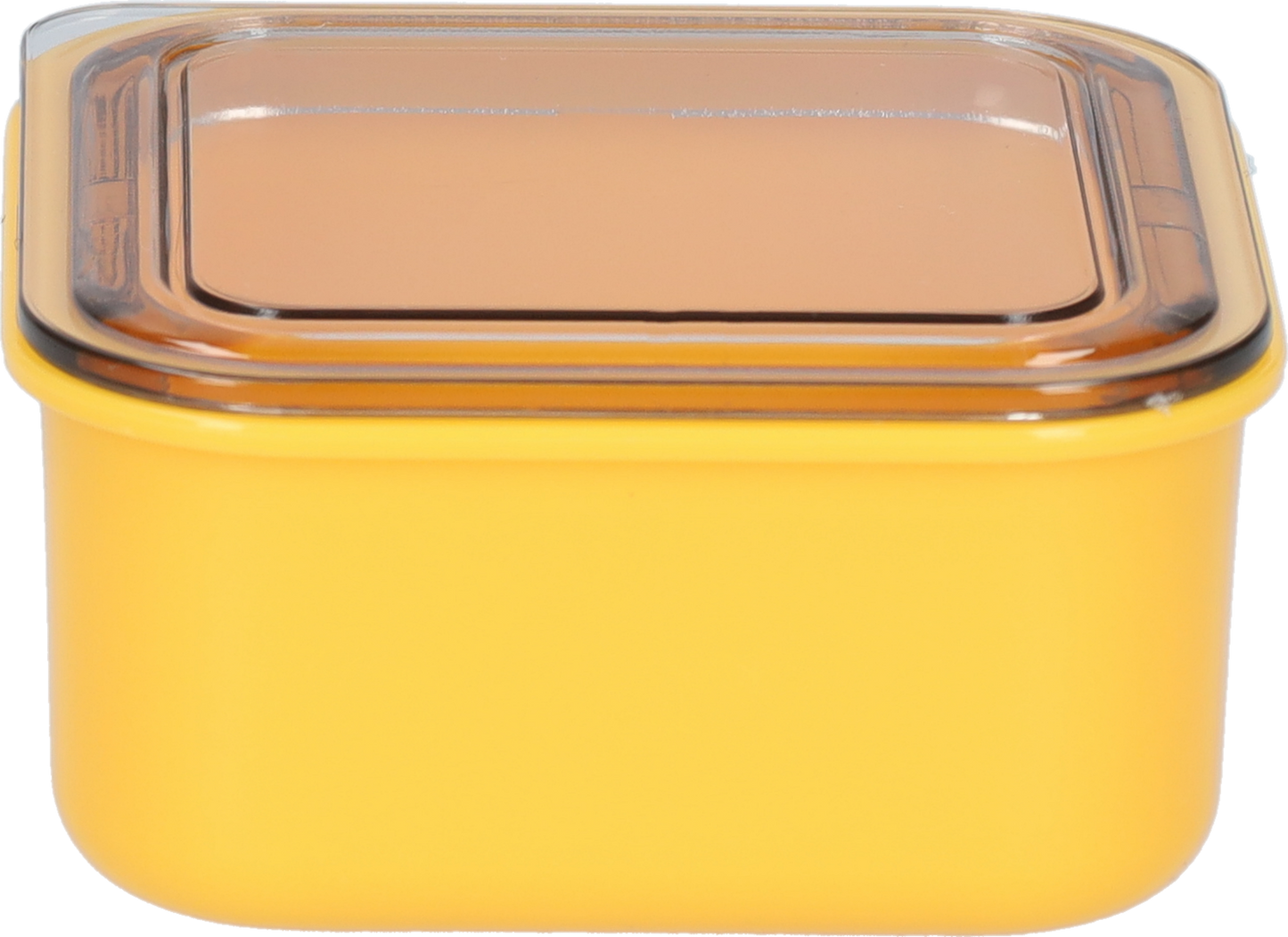 Vierkante lunchbox - 1100ml - Blauw - Geel