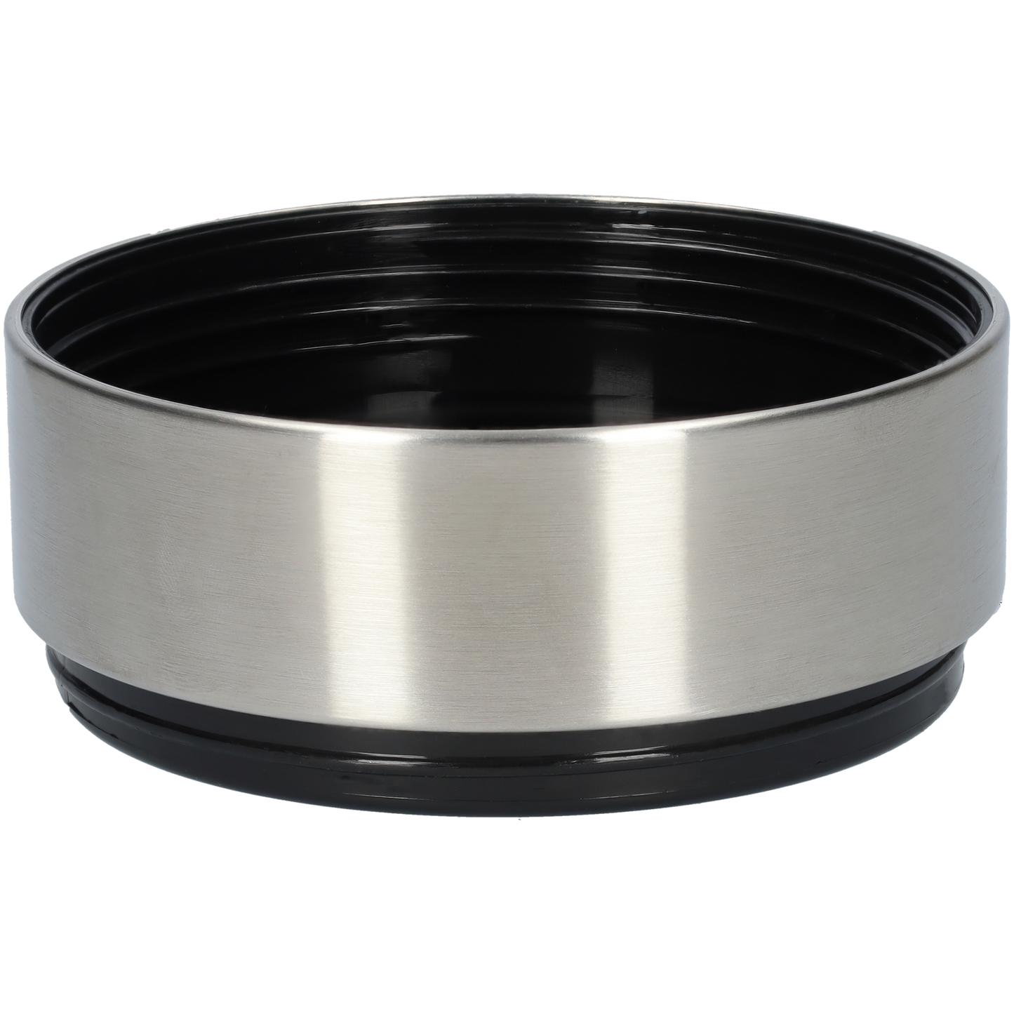 Honden drinkfles met voerbakkens - RVS Fles -BPA vrij - 1 Liter - Met handvat - Zwart