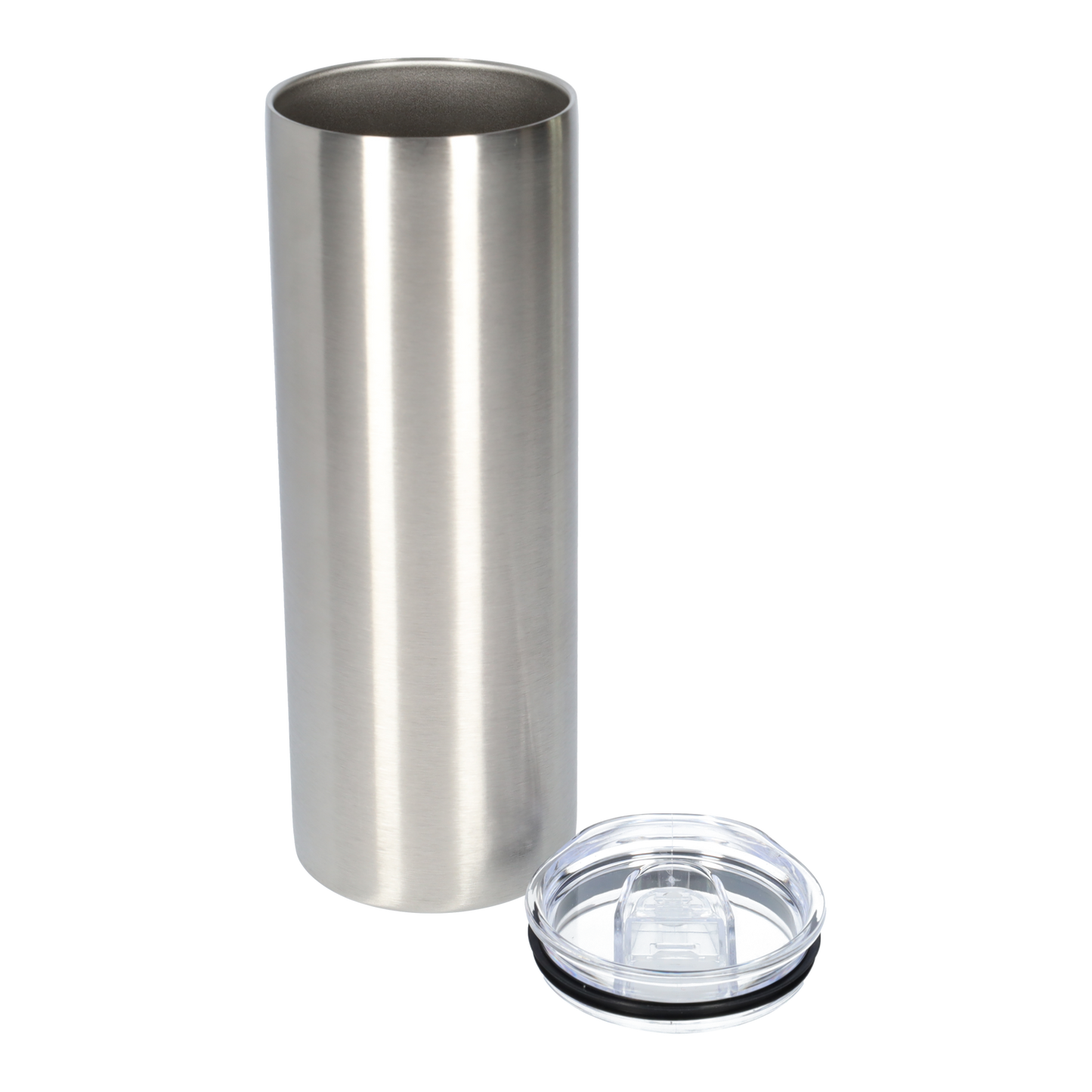 Stainless steel drinking bottle with lid - Double-walled thermos bottle - Sturdy thermos cup of 600ml
