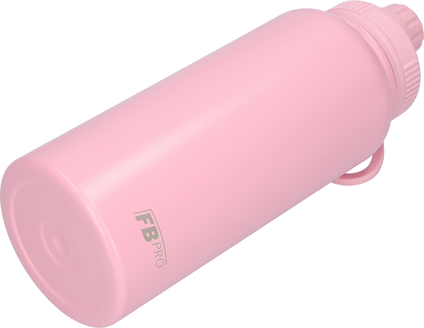 Thermos drinking bottle 1 liter with extra cap - Insulating water bottle with rotating drinking spout - Finished with powder coating - Pink