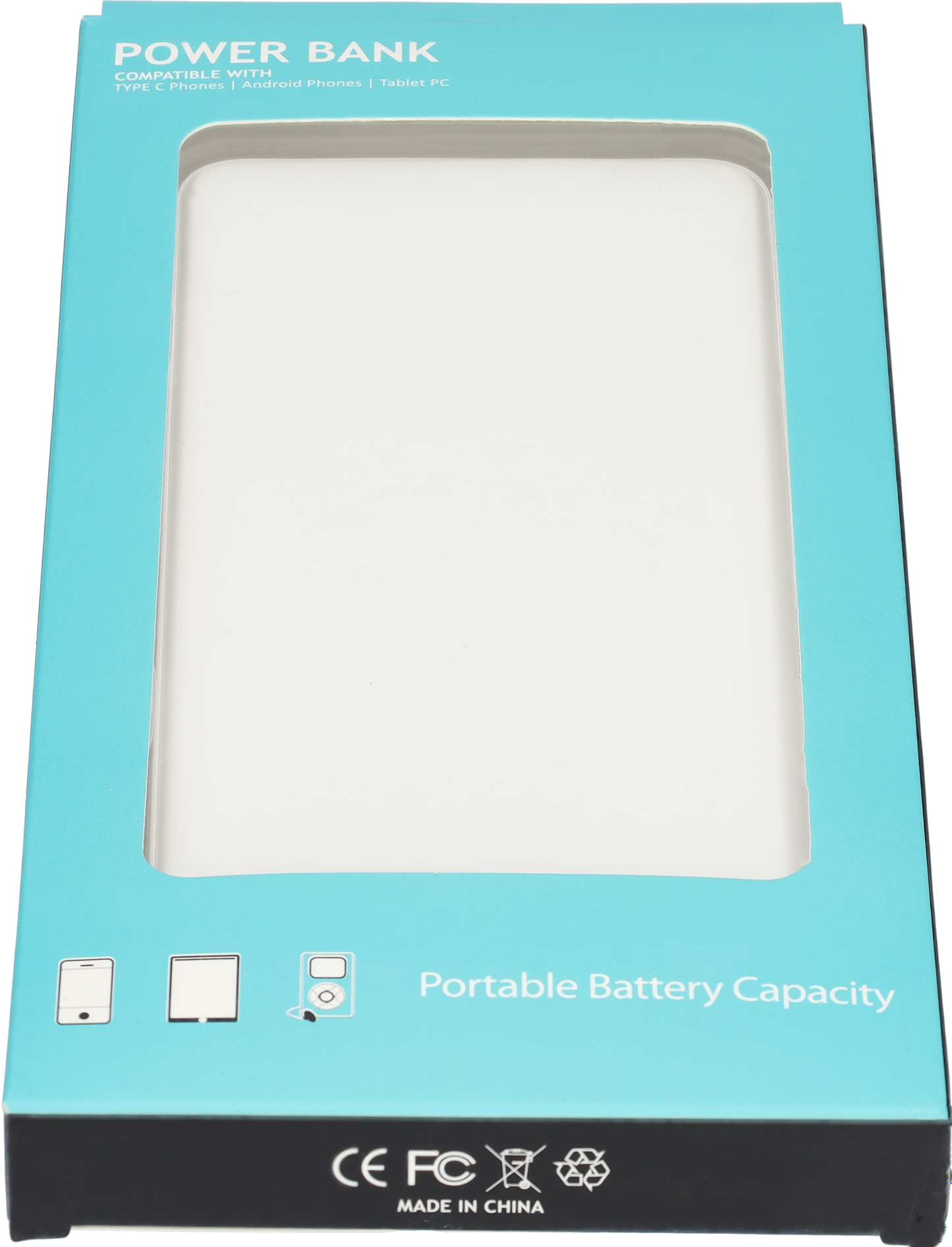 Powerbank - Snellader - Fast charger - LED Batterij display - 2-in-1 - 5000mAh - In- en output van 5V - Wit