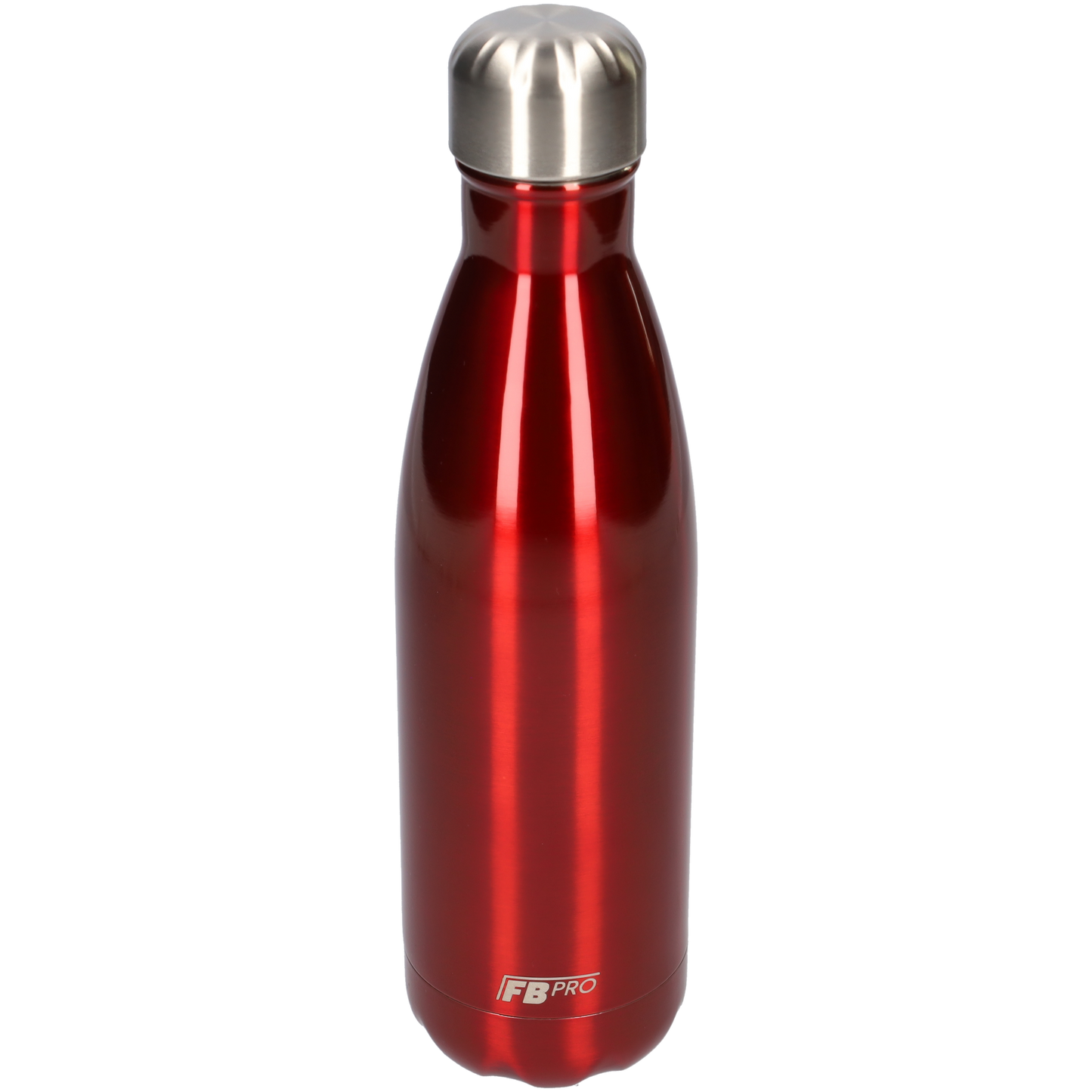 FBFS15, Thermosfles, Drinkfles, Waterfles - Dubbelwandig - 500ml - Ruby Red - Glanzend Rood