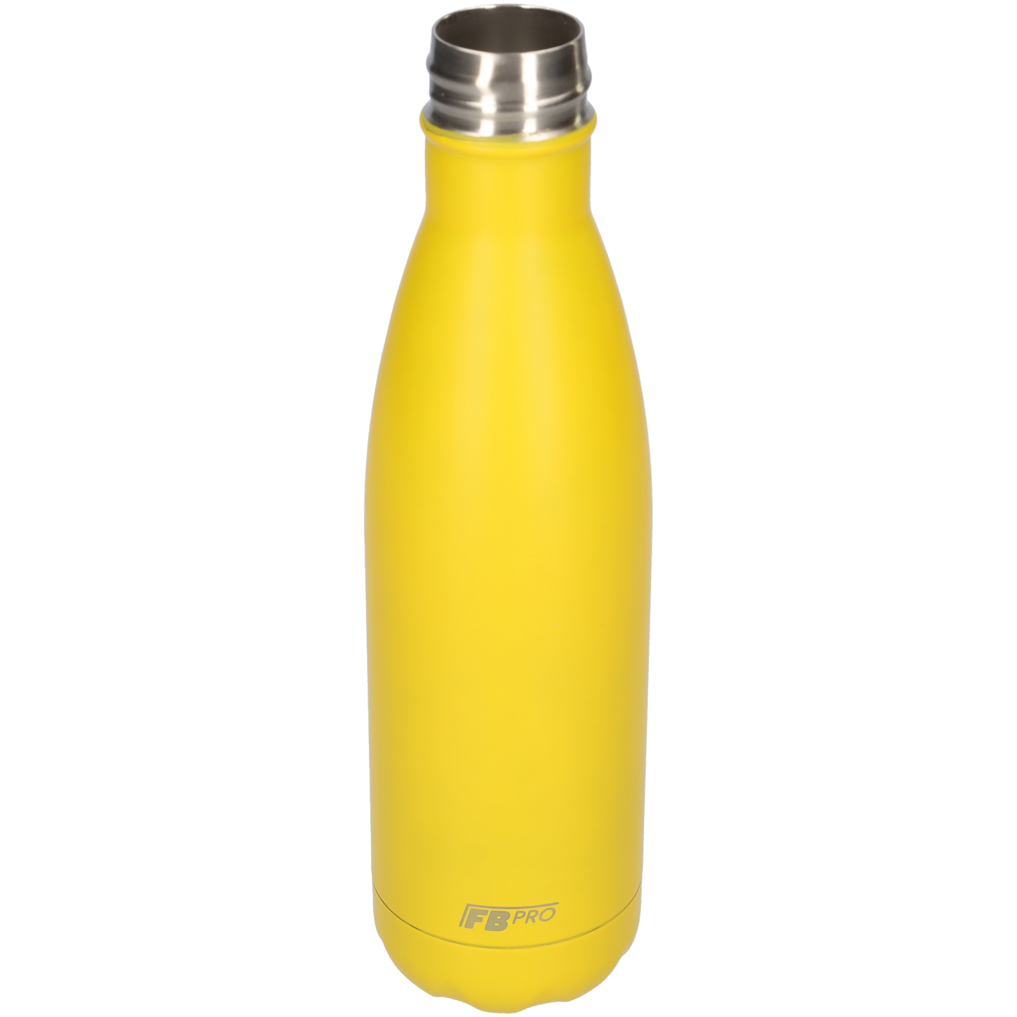 FBFS6, Thermosfles, Drinkfles, Waterfles - Dubbelwandig - 500ml - Lemon Yellow - Mat Geel