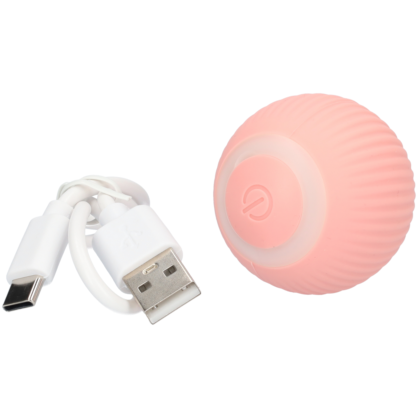 Kattenspeelgoed bal met ronddraaiende lampjes! - Katten speelgoed met 2 standen - Licht roze