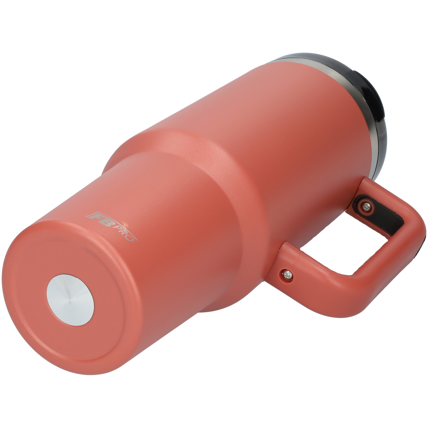 Thermos drinking cup tumbler 1.2L with handle and straw - Thermos cup - 1200 ML - Red