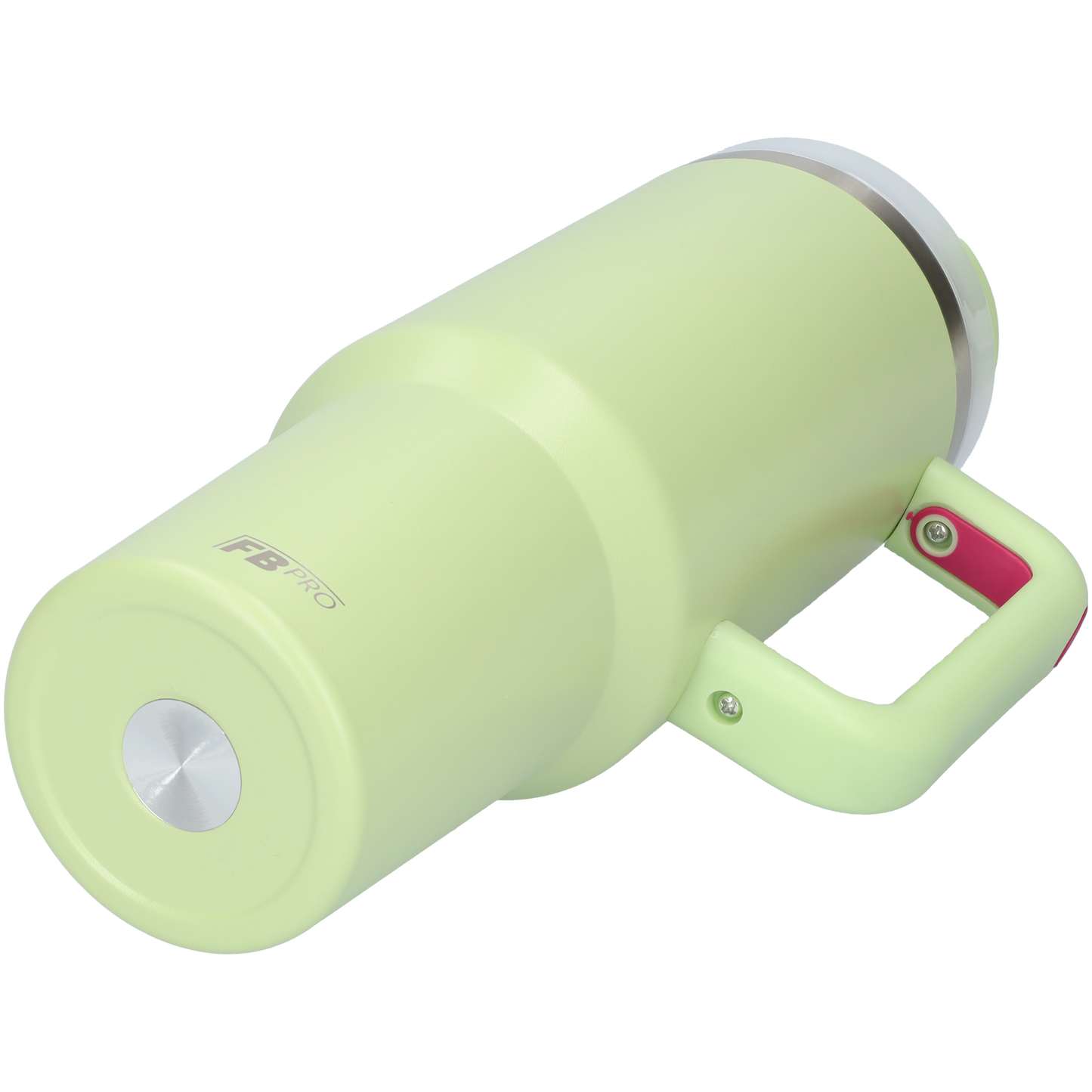 Thermos drinking cup tumbler 1.2L with handle and straw - Thermos cup - 1200 ML - Light green