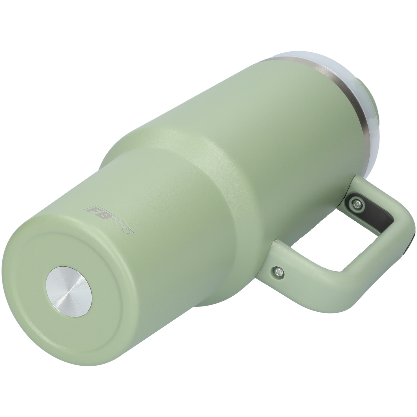 Thermos drinking cup tumbler 1.2L with handle and straw - Thermos cup - 1200 ML - Army Green