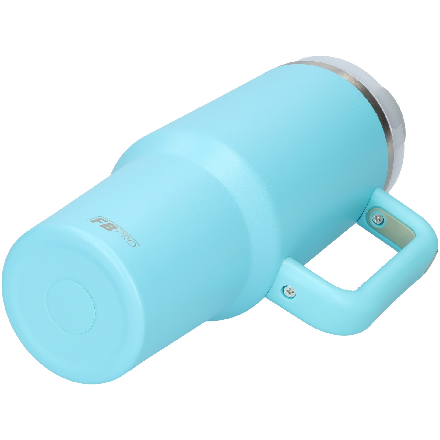 Thermos drinking cup tumbler 1.2L with handle and straw - Thermos cup - 1200 ML - Light Blue