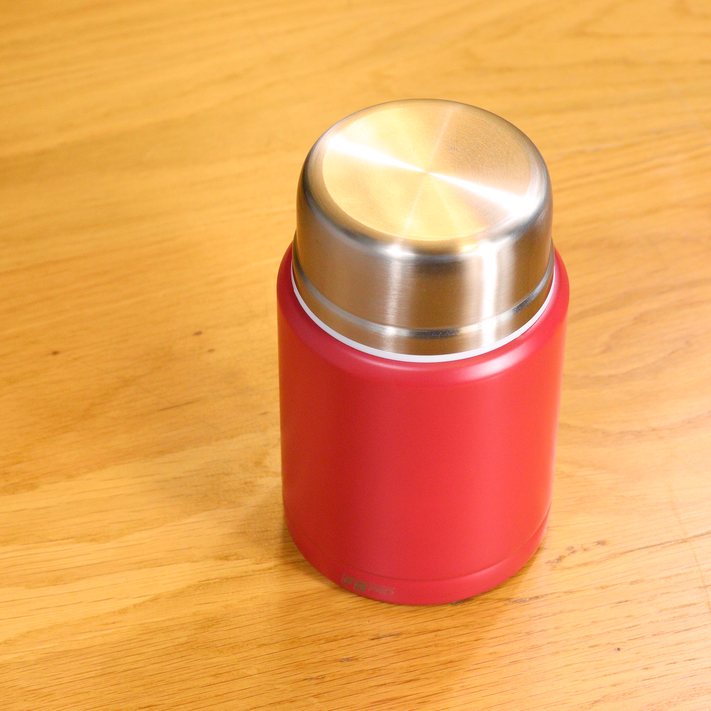 Red & Black Thermos Food Container with Spoon x2 - Thermos - Red & Black - 450ml