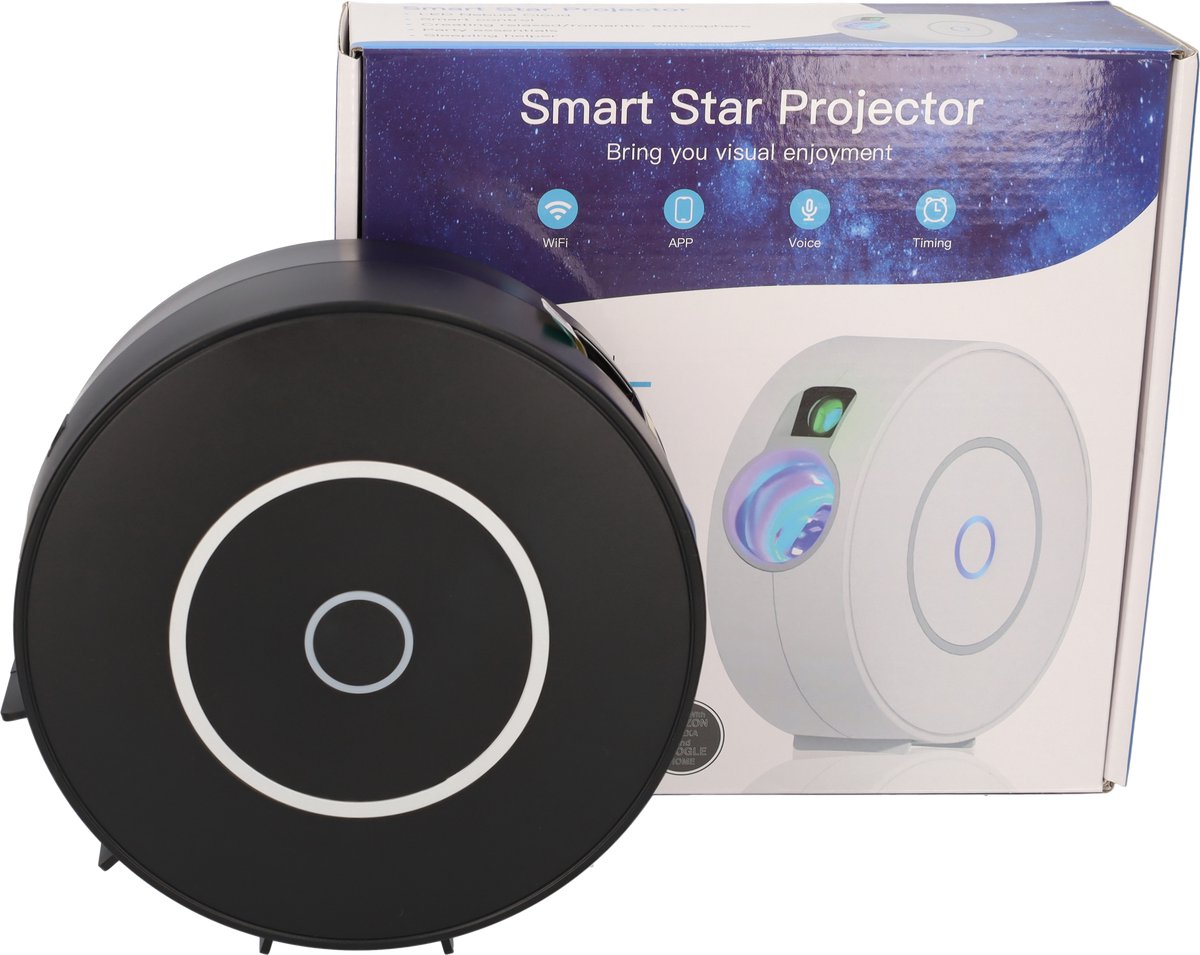 Sterren Projector - Galaxy projector - Smart Star Projector vb - Zwart